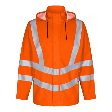 Safety Regenjacke 10 Orange (Hi-Vis)